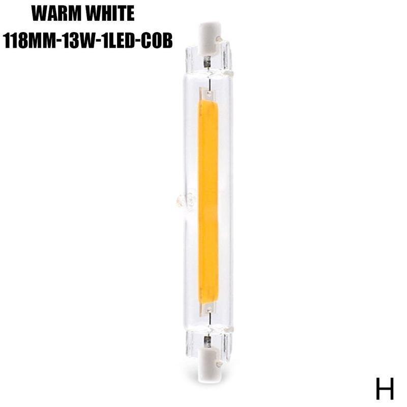 78mm/118mm r7s led glaskåpa 360- graders dubbla ändar glasbas cob belysning glödlampa lock landskap dekoration överträffa  x4 i 5: Varmvit 13w