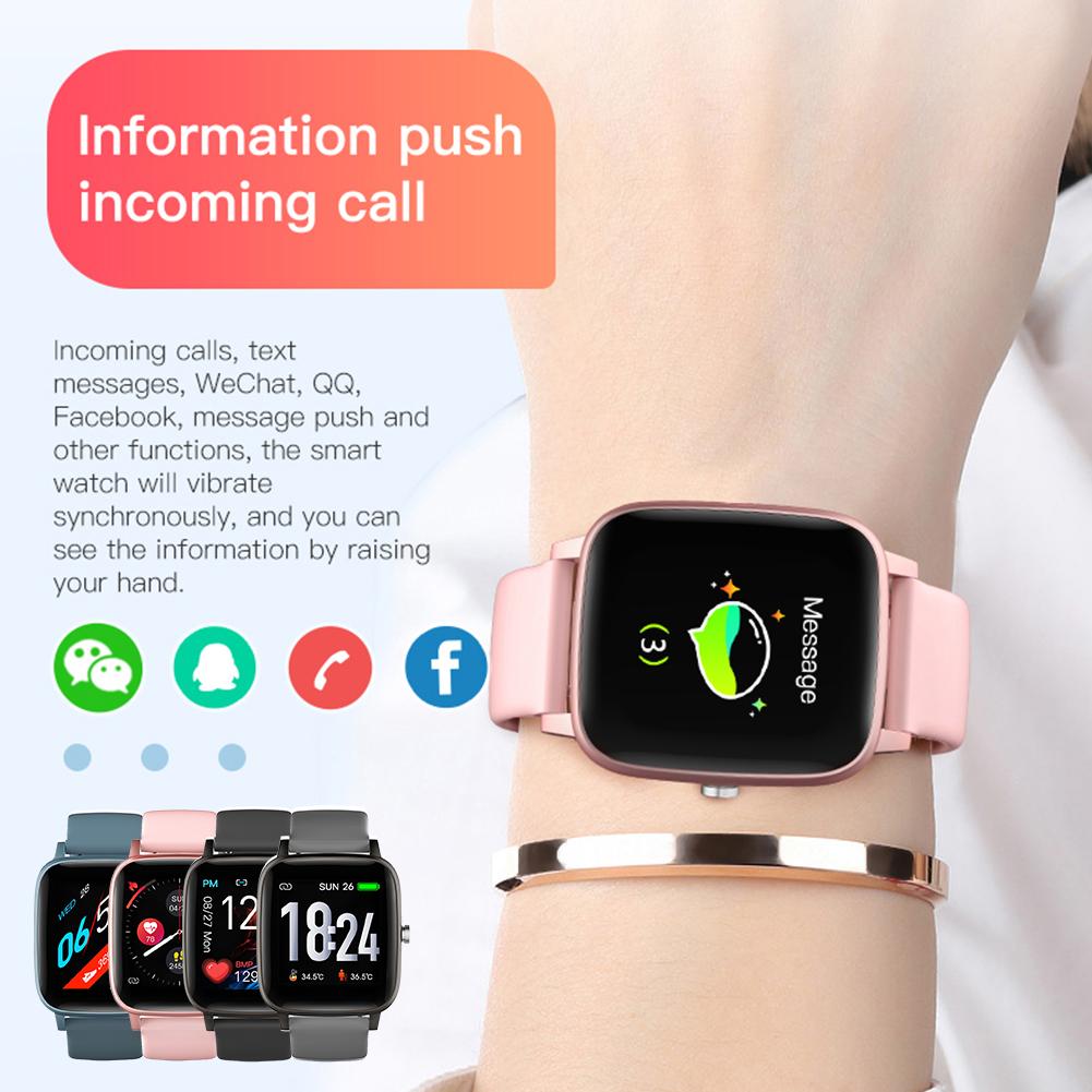 T98 Smart Bracelet Fitness Tracker Smart Watch Heart Rate Body Temperature Monitor Step Calorie Counter IP67 Waterproof