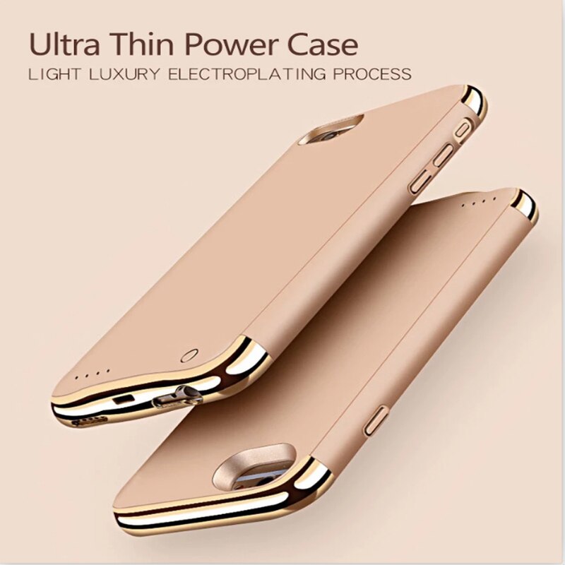 3500/6000mah Battery Charger Case For iPhone 6 6S 7 8 XS Max External Backup Battery Case Power Bank Charging Case Cover