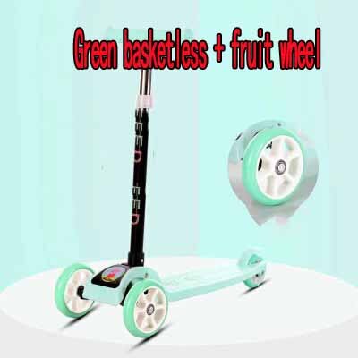 Children Scooter Tricycle Baby 3 In 1 Balance Bike Ride On Toys Flash Folding Meter Car Child Toys Ride on Toys: Fruit wheel 3