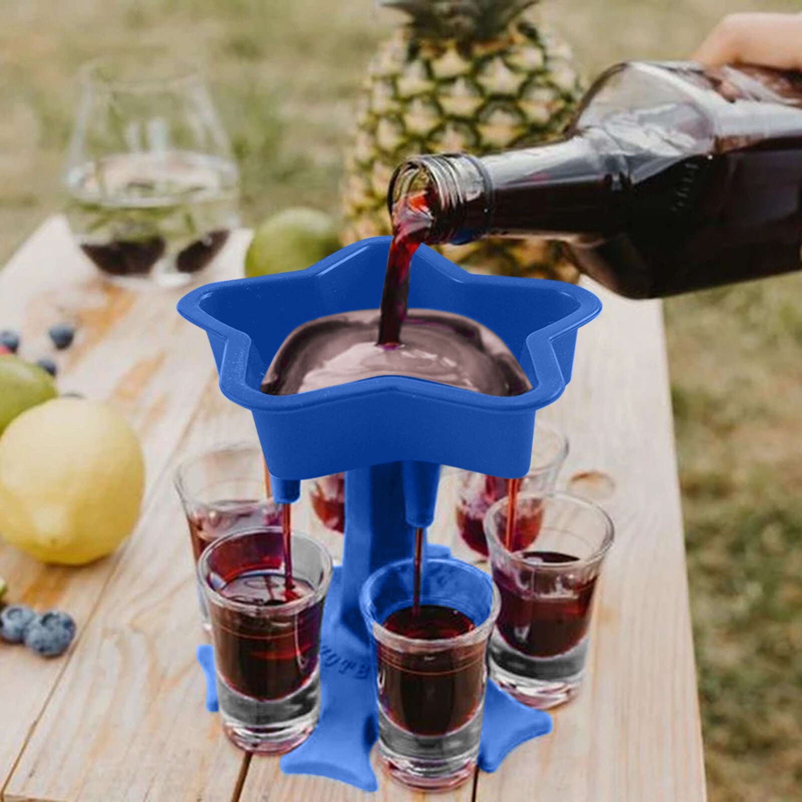 distributore per bicchieri a 5 colpi stella festa a cinque punte versare artefatto bicchiere da vino cremagliera più fresco birra distributore di bevande accessorio per sbarra