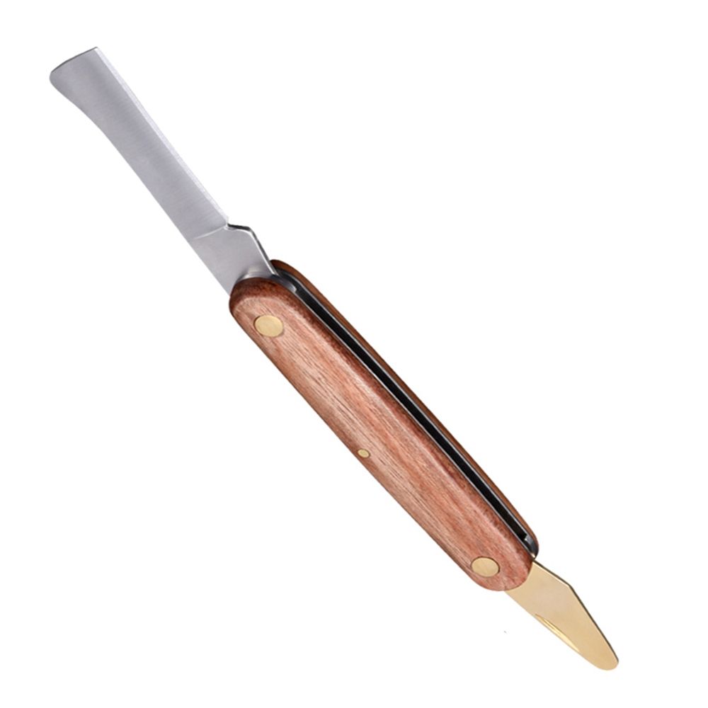 Foldable Ergonomic Pruning Grafting Branch Tree Garden Supplies Pruning Knifes Garden Hand Tools Grafting Cutter: wooden handle