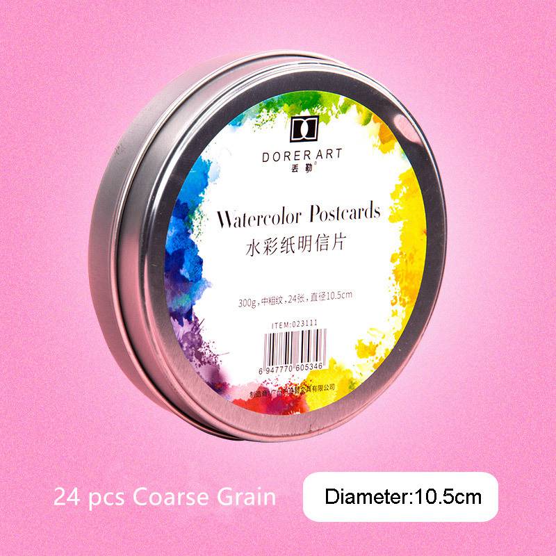 Dorerart rond coton aquarelle papier bloc carte postale 300g Aquarelle peinture papier peint à la main Aquarel Art fournitures: Rose