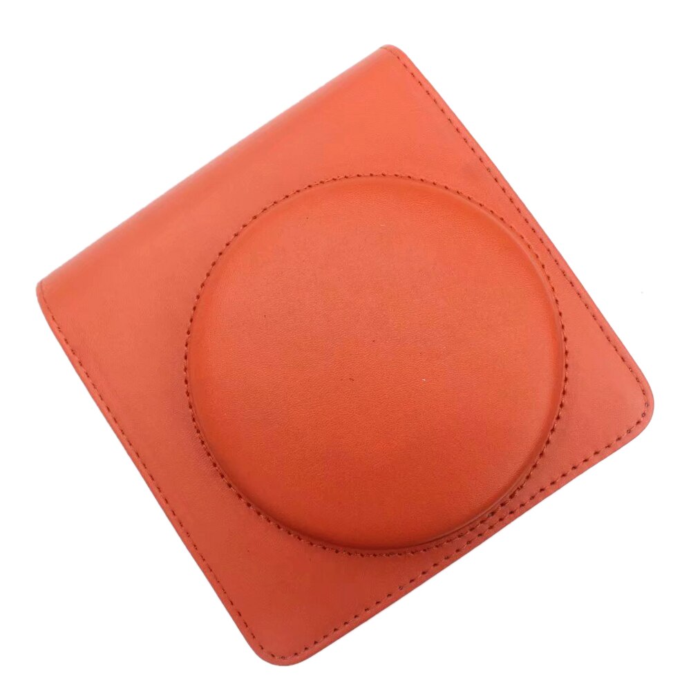 For fujifilm instax square  sq1 kameraveske 5 farger vintage pu lærveske skulderrem veske bære deksel beskyttelse: Brun