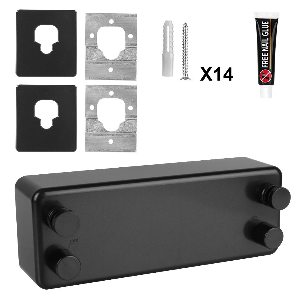 Bathroom Accessories 4.2m Clothesline Clothes Drying Rack Laundry Hanger Double Layer Retractable: black