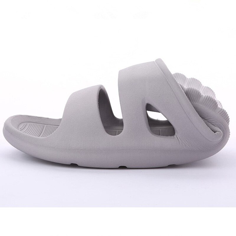 EPHER, sandalias deslizantes ligeras para hombre, sandalias antideslizantes de verano para playa, calzado antideslizante para baño y ducha: GREY41-42