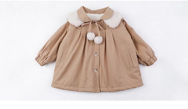 Croal cherie warme kindermeisjes fleece jas parka's voor meisjes winterkleding kinderen fleece prinses bovenkleding kinderen windjack: Roze / 4t