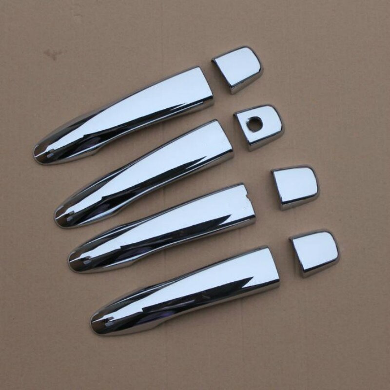 For Nissan Qashqai J11 Chrome door handle cover with smart key Hhole catch cap trim molding
