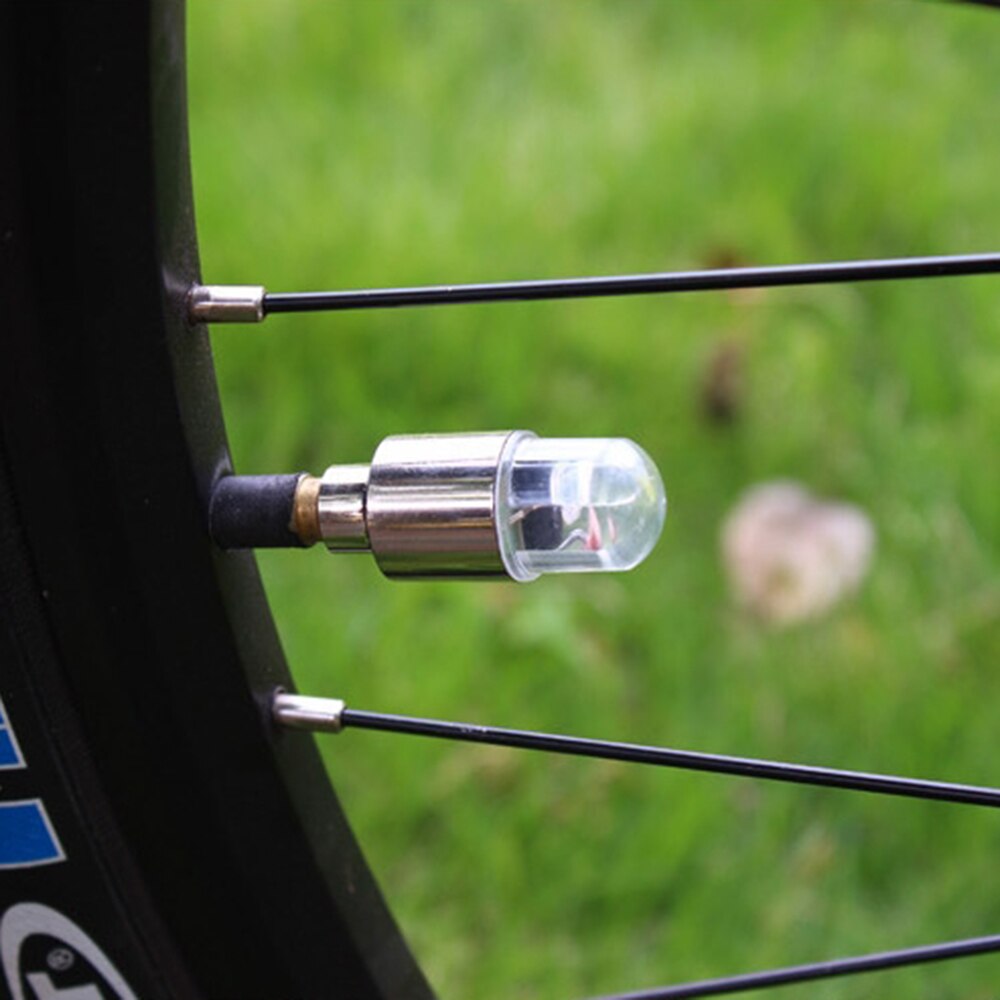 2Pcs Led Ventiel Licht Auto Accessoires Fiets Car Auto Waterdicht Jeugdige Fietsen Oefening