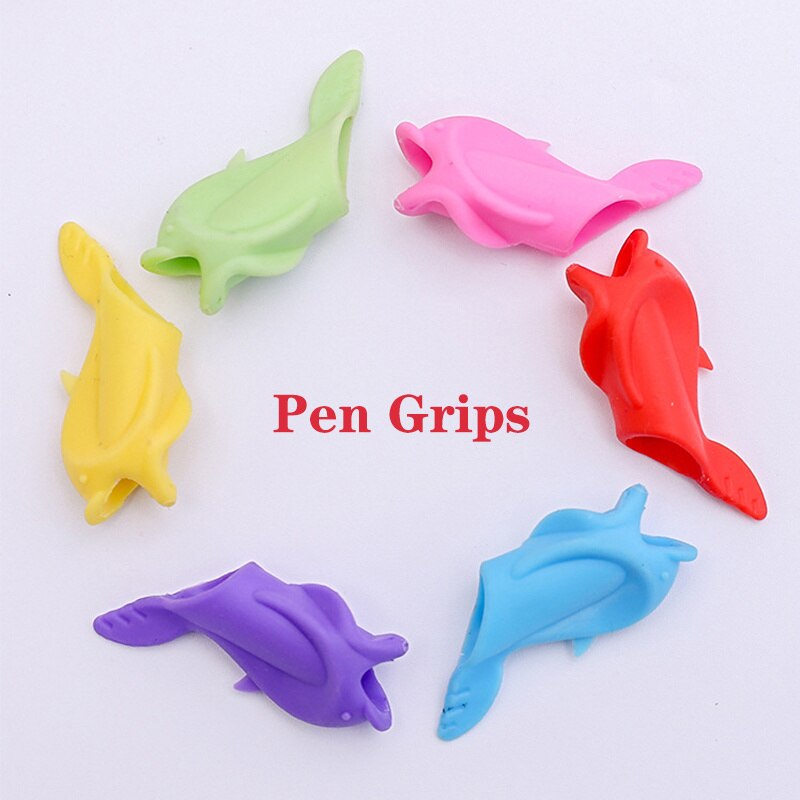 3/5pcs Pen Grip Students Writing Pencil Silicone Pencil Grip for Kids Holding Practise Device School Supplies
