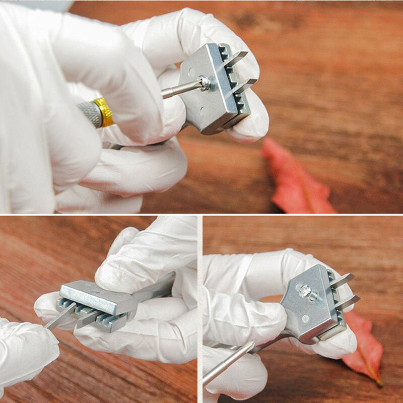 Magnetische Gesp Installatie Tool Leer DIY Craft Verstelbare Duurzaam Vork Punch XB 66
