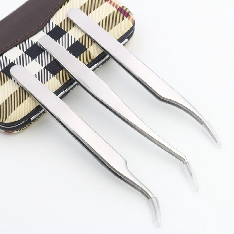 Stainless Steel Tweezers Curved -static Straight Tip Forceps Precision Soldering Stainless Tweezer Industrial Tweezers