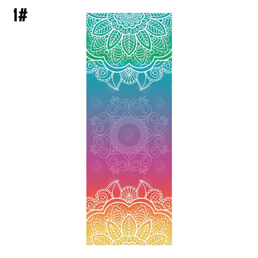 183 x 63cm klassinen mandola joogapyyhe timanttirakenne liukumaton pyyhe pilatespäällinen fitness joogahuopa kannettava matka joogamatto: 01