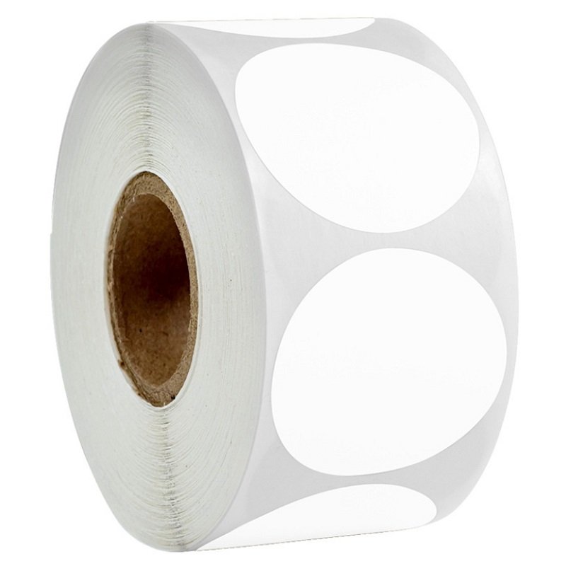 100–500 Stück schwarz-weiße runde Aufkleber, Punkt-Etiketten in reiner Farbe, 25 mm/38 mm/50 mm, DIY handgefertigte Schulbriefpapier-Aufkleber