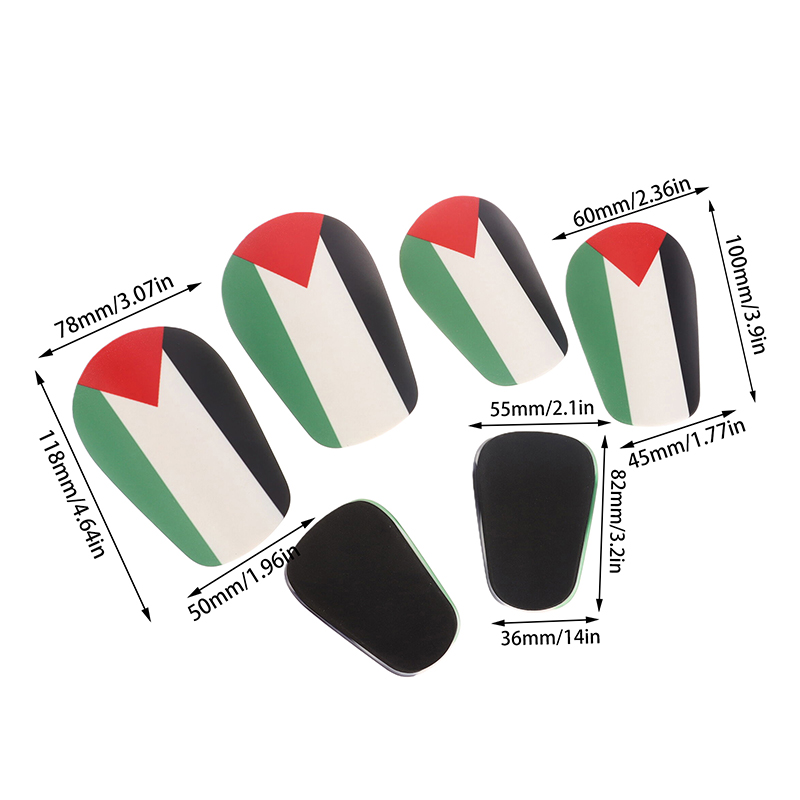 Mini protège-tibias de football pour enfants et adultes, protège-jambes de football, protège-jambes de football, résistant à l'usure, absorbant les chocs, sensation de Palestine, 1 paire