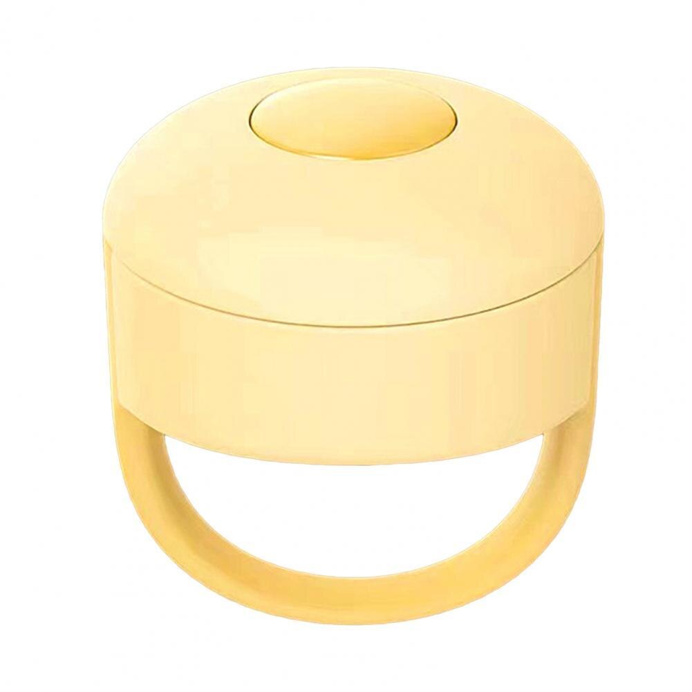 Mini-video-controller für die fingertipp-funktion, usb-ladefunktion, tragbarer bluetooth-kompatibler video-controller-ring zum ansehen von videos für ihr smartphone: Gelb