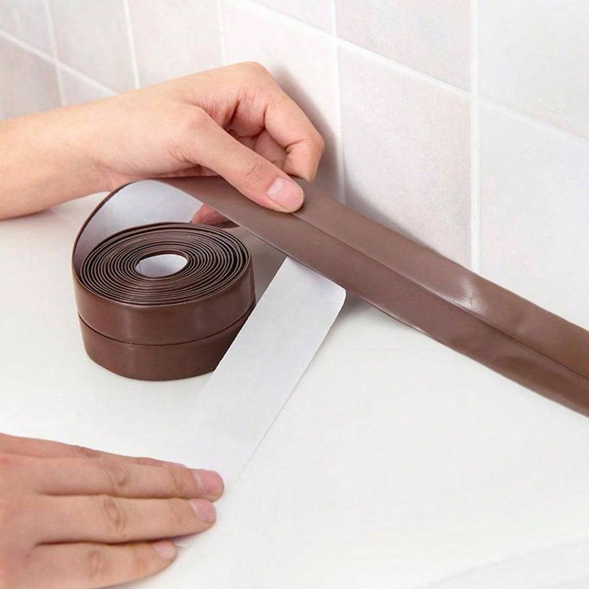 Shower Bath Sealing Tape Strips Pvc Self Adhesive Waterproof Wall Sticker for Bathroom Kitchen Seal Caulk Strip Sink Mold Proof