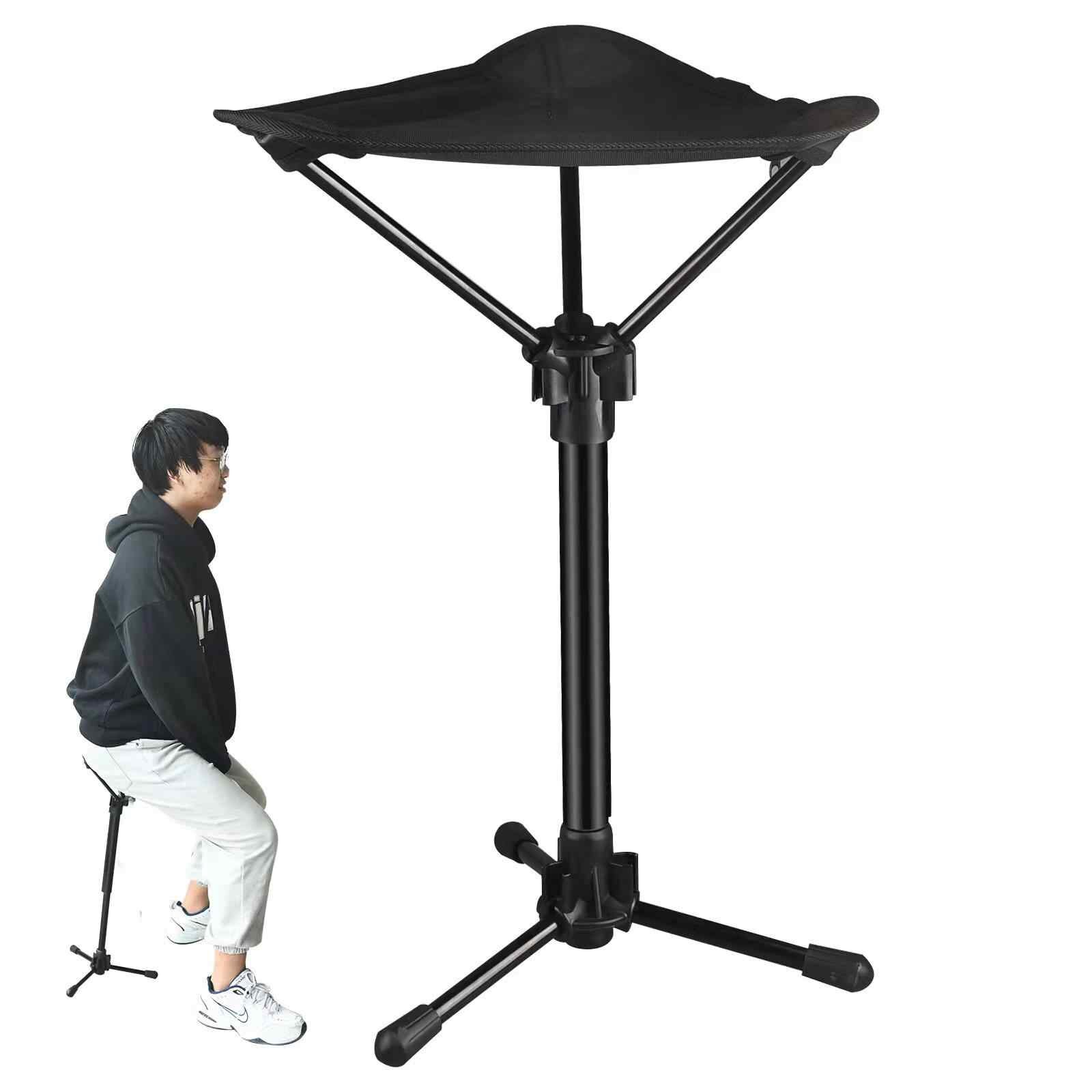 Foldable Fishing Chair Lightweight Folding Tripod Stool for Outdoor Camping Walking Fishing 3 Leg Camping Stool: Default Title