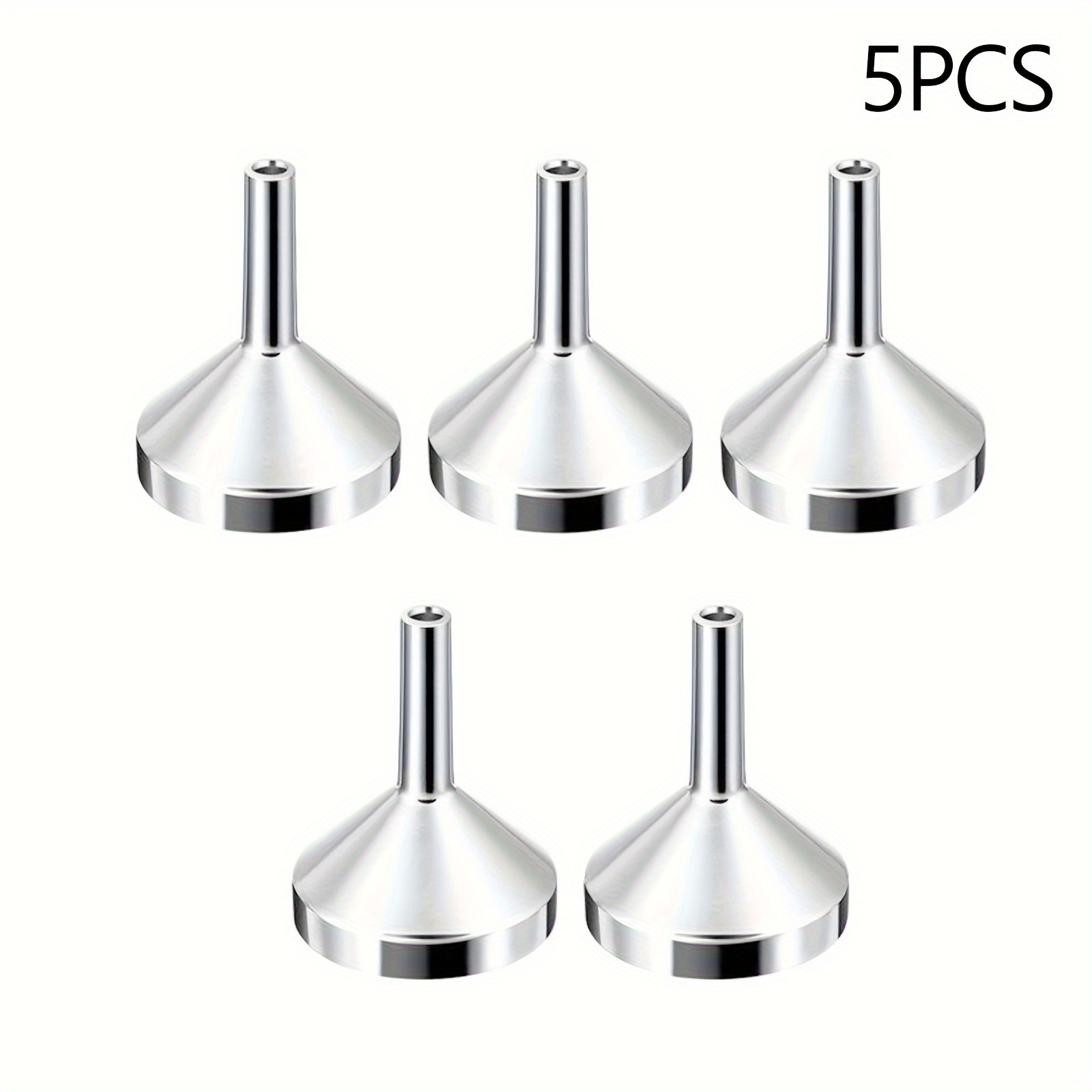 1/3/5 stuks hervulbare parfumfles trechter, mini parfum reisfles navulbaar, bodemvulling parfumdispenser: Zilver