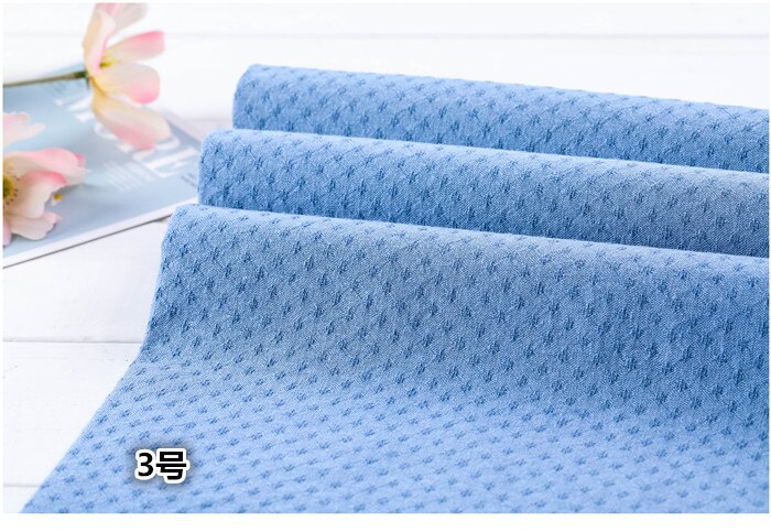 50*140cm tykke bløde prikker gradient japansk garn farvet bomuld quilting kjole tøj stof håndlavet pung patchwork trimning syvæv klud: 3