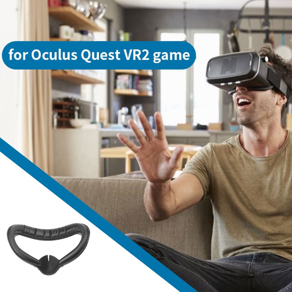 Per Oculus Quest 2 VR sostituzione PU cuscino viso copertura del viso staffa tappetino protettivo Eye Pad per Oculus Quest 2 accessori VR