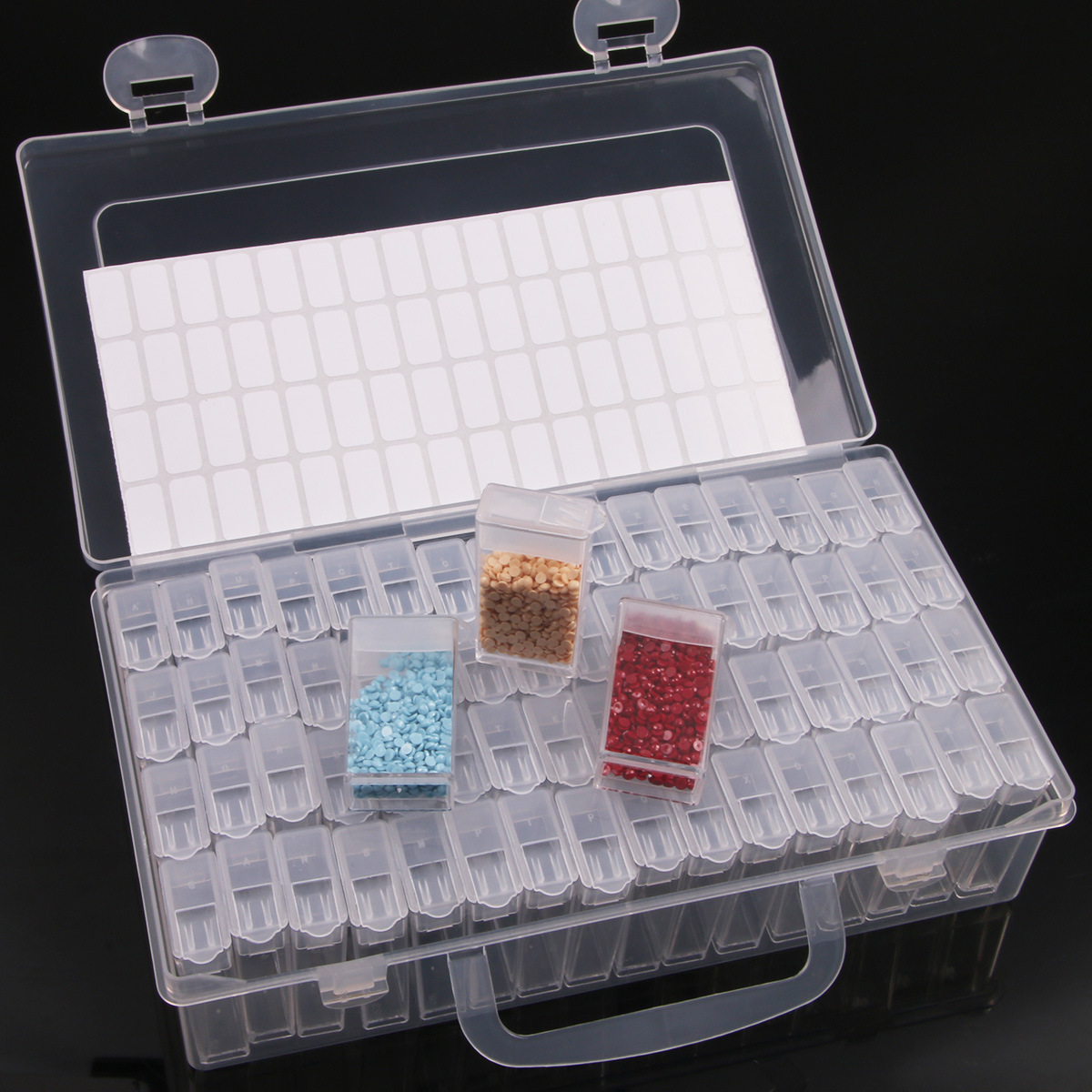 5D DIY Diamant Malerei Werkzeuge Zubehör Lagerung Box Container Diamant Stickerei Zubehör Bohrer Box Mosaik Container Fall: Licht Grün