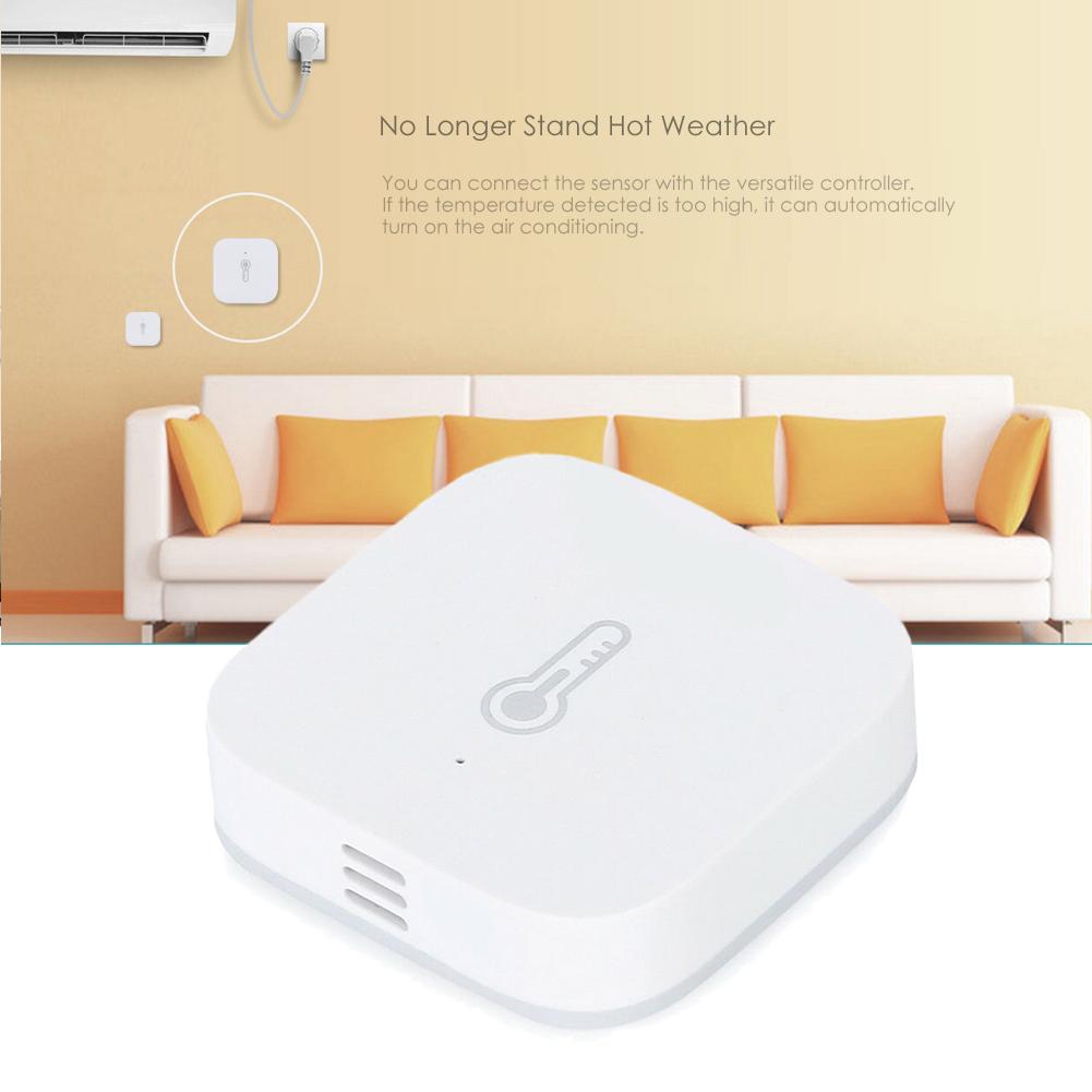 Smart Temperature Humidity Sensor ZigBee Wifi Wireless Work With Andriod Wall Humidity Sensor Humidity Sensors For Home Use