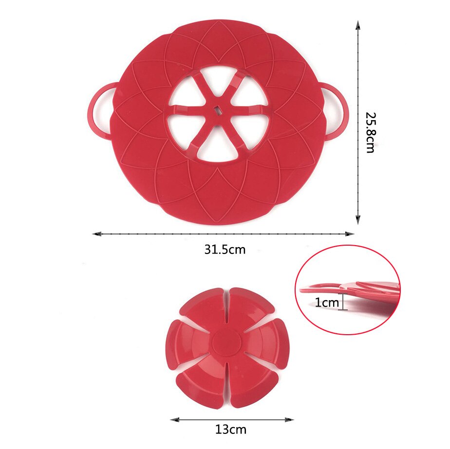 Silicon Pot Lid Spill Stopper Pot Lid Food Safety Grade Pot Lid Household Cooking Multi-function Splash Lids Kitchen Accessories