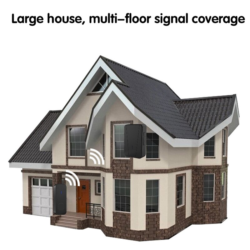 Wireless Doorbell Home Remote Emergency Alarm One-Click Call for Help Remote Doorbell