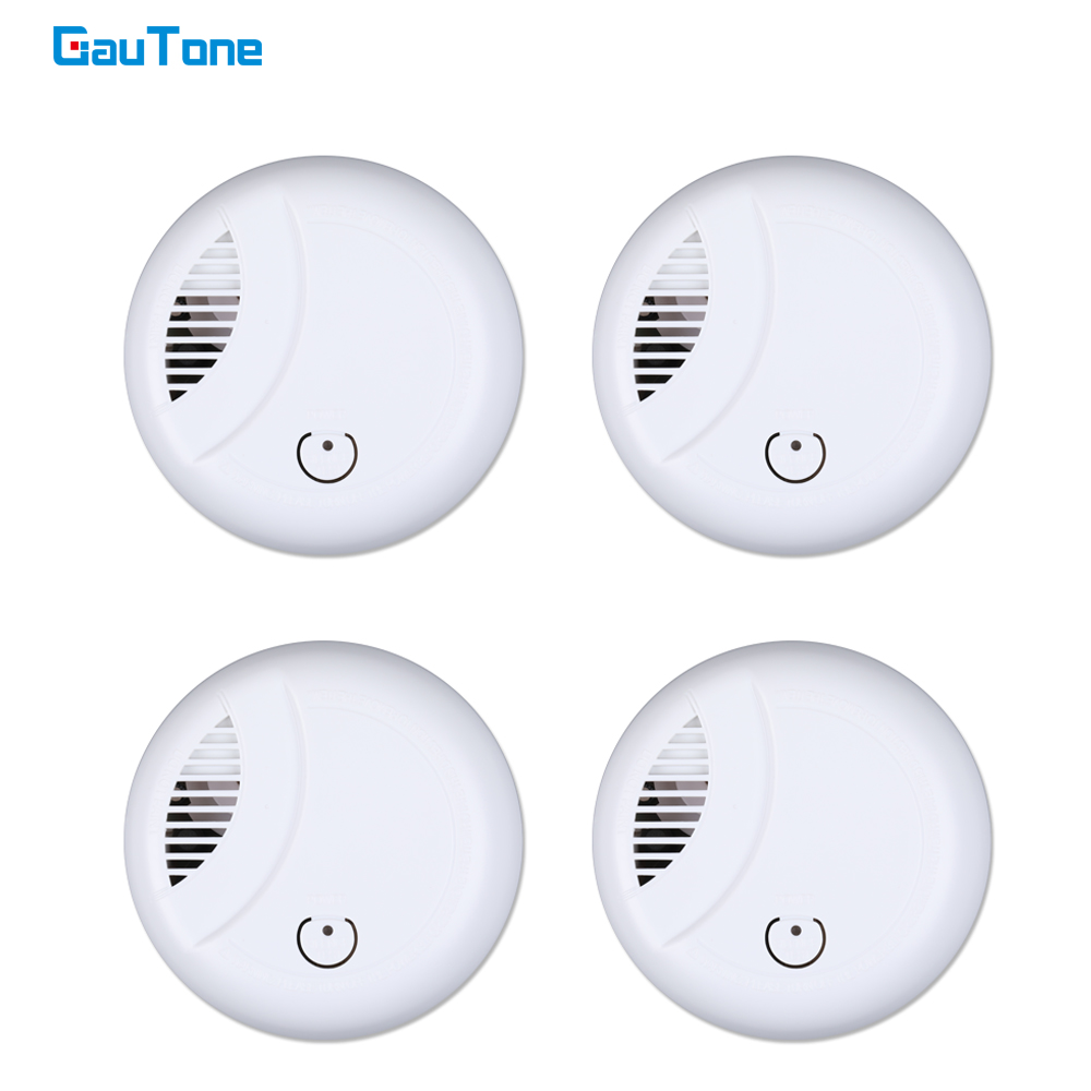 GauTone Independent Smoke Detector Home Security Fire Smoke Sensitive Detector Portable Alarm Sensors Fire Equipment