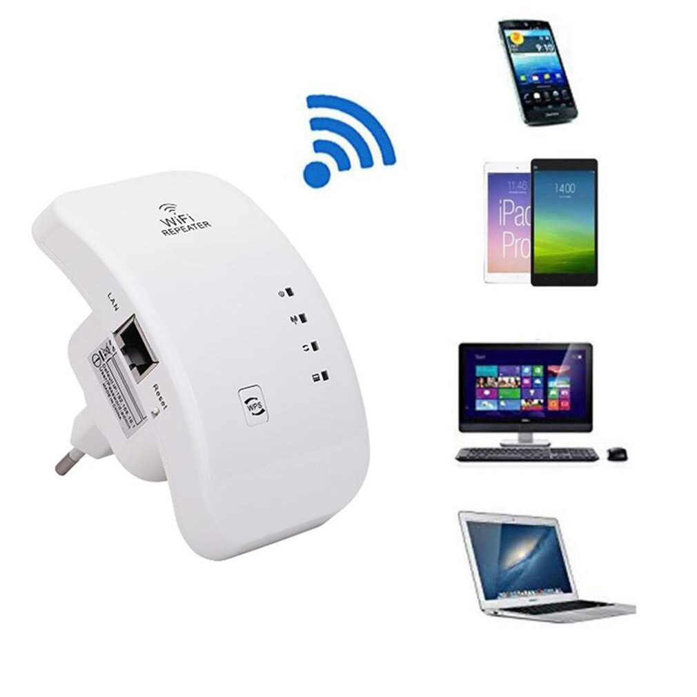 White Wireless Router Wifi Repeater Signal Amplifier Through Wall Repeater Home Routing Relay Mode And Ap Mode