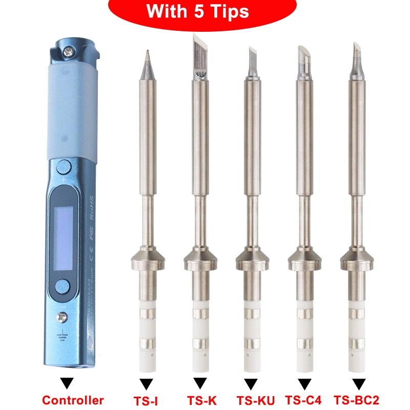 PINE64 Pinecil Portable Mini USB-C OLED Soldering Iron 60W Adjustable Temperature Electric Welding Tools