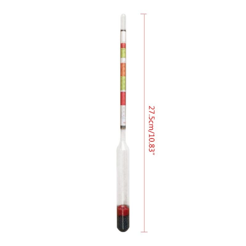 2pcs Triple Scale Hydrometer Self Brewed Wine Sugar Meter for Home Making Beer 964E