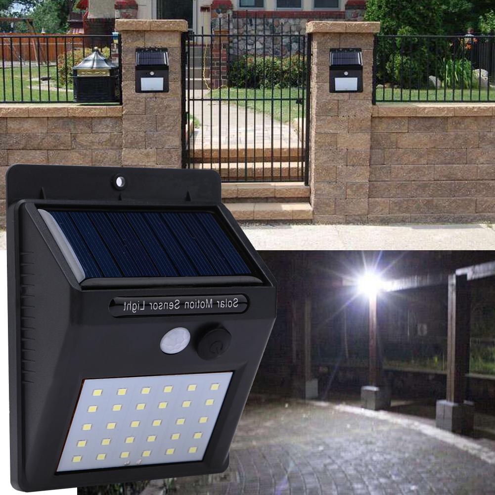 4pcs 30LEDs Solar Light Solar Powered human body induction Wireless Solar Lamp Waterproof Outdoor Garden Wall Lamp LED light