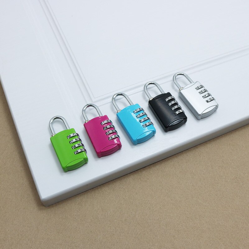 Bagage Reizen Lock 4 Dial Reizen Hangslot Wachtwoord Slot Voor Bagage Koffer Bagage Toolbox Metalen Code Sluizen