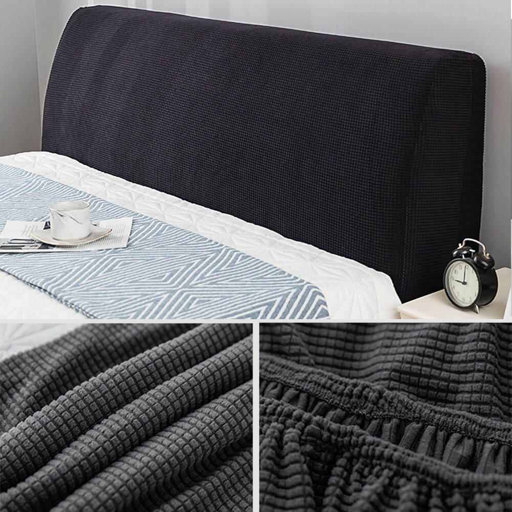 Nordisk stil elastisk solid stretch soveværelse indretning sengegavl betræk blødt ryglæn moderne støvtæt beskytter jacquard hotel hjem