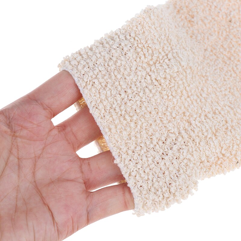 Badehandsker eksfolierende hud vask skum håndklæde massage ryg bruser skrubber hamp krops rengøring håndklæde svampe 1pc