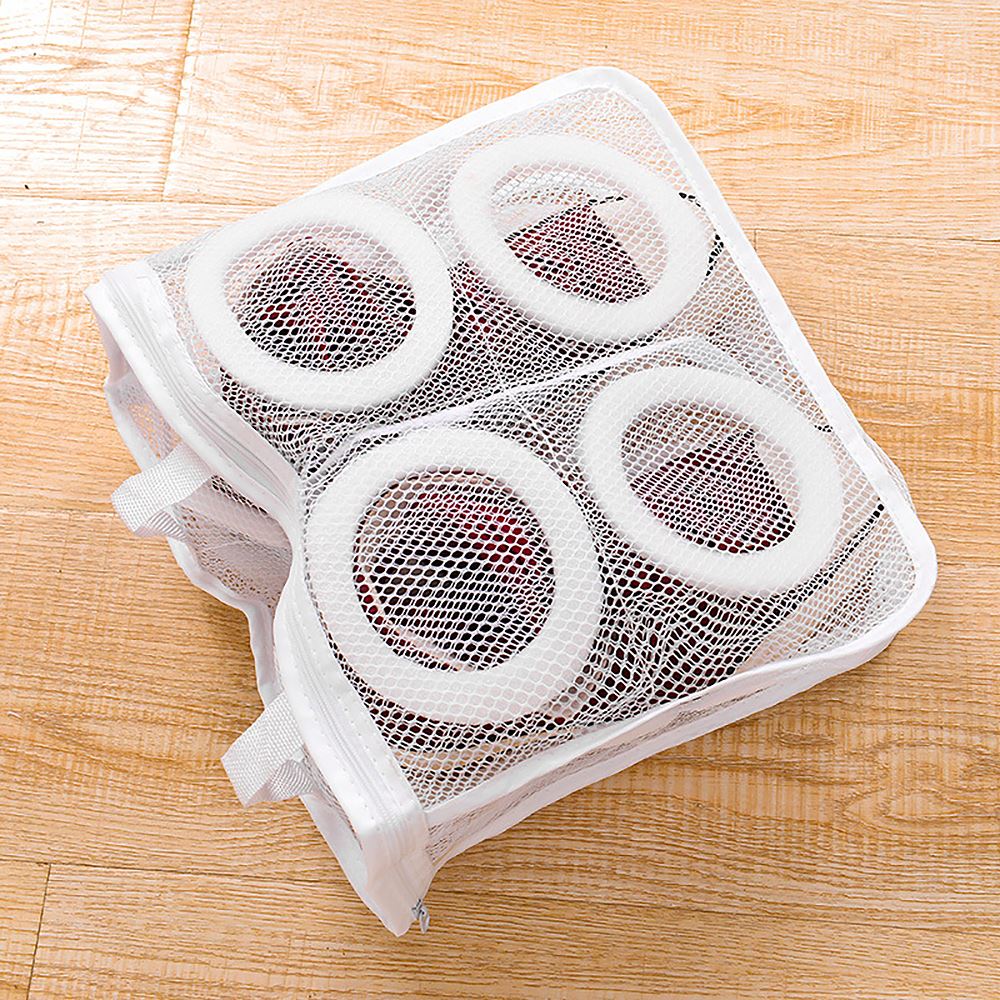 Durable Washing Shoes Net Washing Machine Cleaning Laundry Bag Case Shoe Hanging Bag Storage Organizer Home Cleaning Supplies