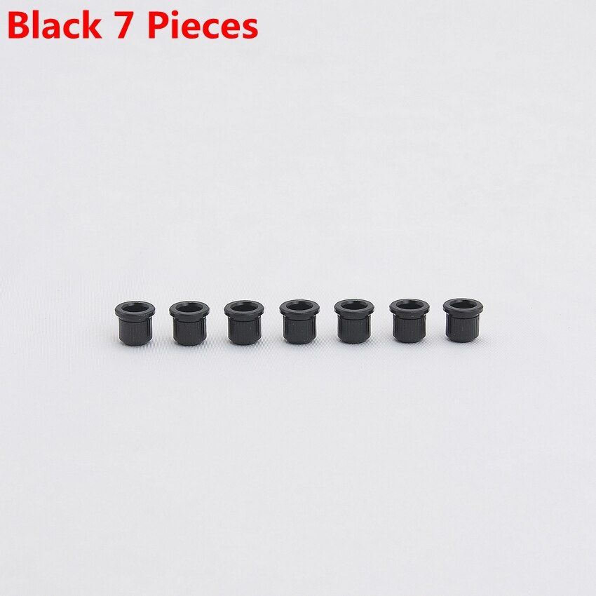 Embouts de cordes en laiton/acier inoxydable, 8MM, pour guitare électrique JP (original): Black 7 Pieces