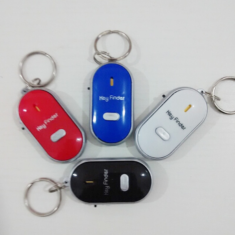 Anti-Lost Wireless Smart Activity Trackers Key Finder Locator Keychain Whistle LED Light Torch Controlled Sound Control