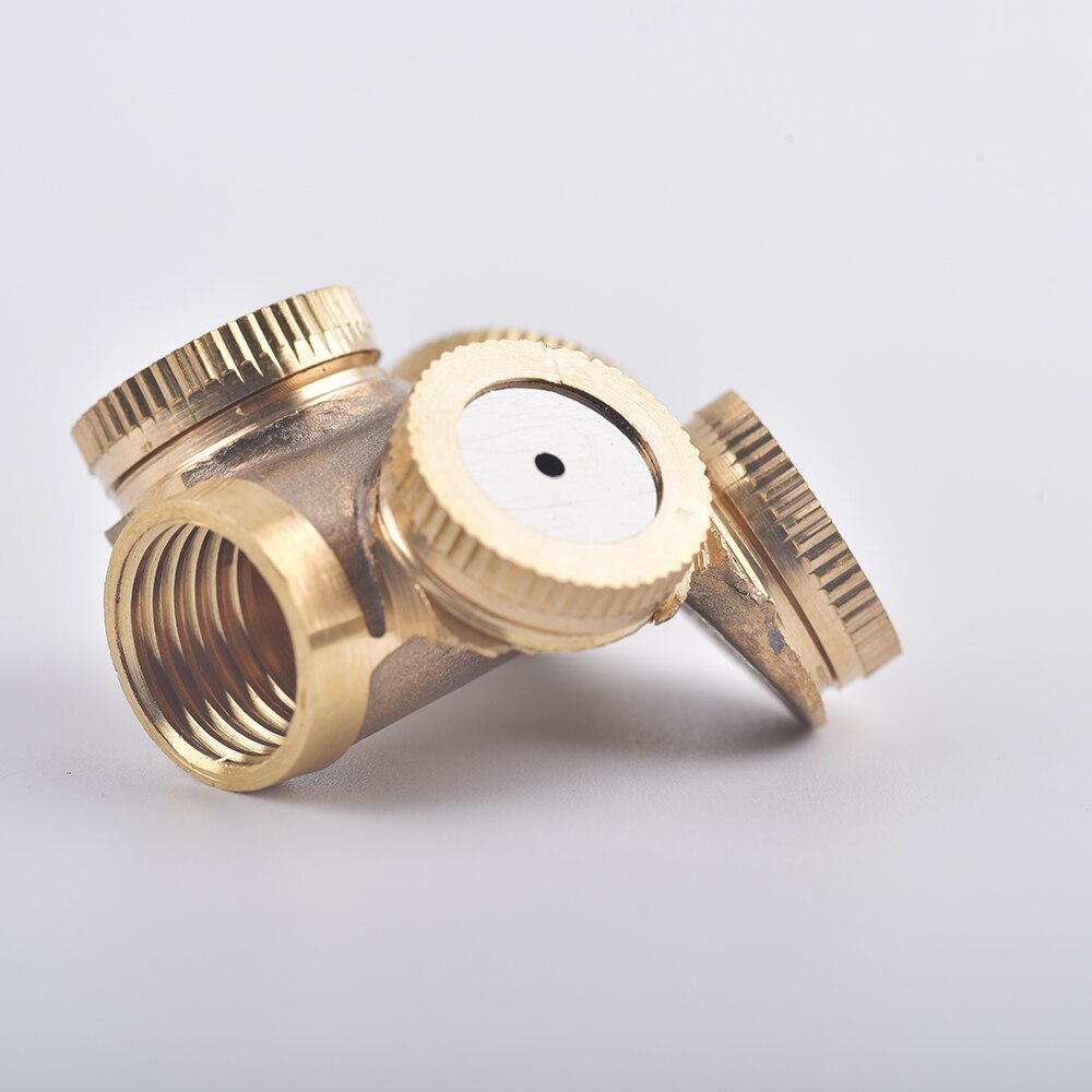 1-8 Hole 1/4" 1/2" 3/4" Brass Sprayer Nozzle Garden Irrigation For Farm Drip Irrigation Pesticide Atomizing Spray Fitting
