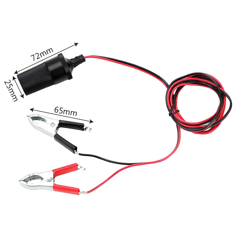 Auto Accessoires Vrouwelijke Batterijen Socket Plug Auto Batterij Terminal Klem 12V 15A Sigarettenaansteker Stopcontact Adapter