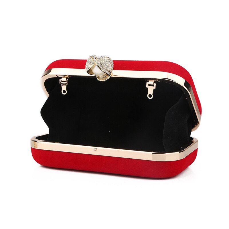 Crystal Clutch sueded Avondtassen vrouwen tas Hard Case Avondtasje Vrouwen Messenger Bags