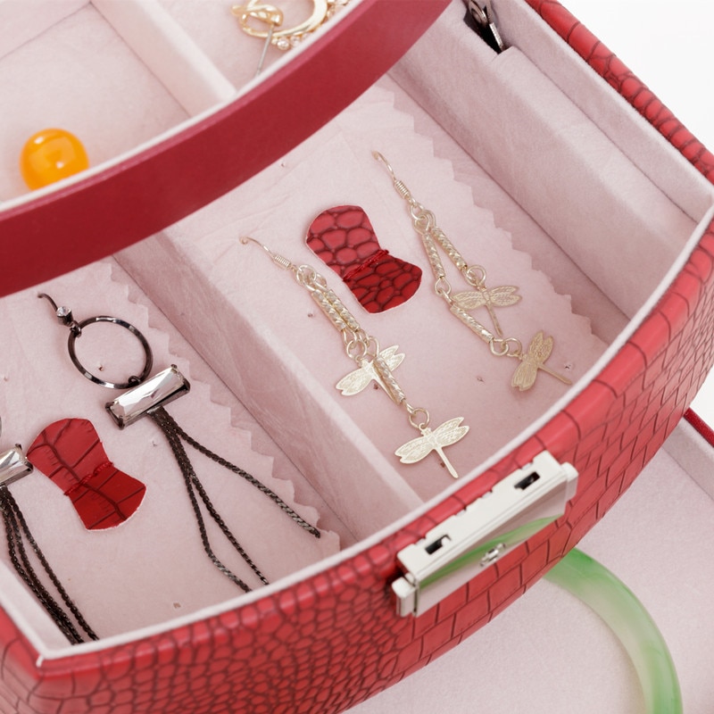 Automatic Jewelry Box 3 layers Jewelry case Jewel Package Storage Holding Ring Necklace Bracelet Earring Festival