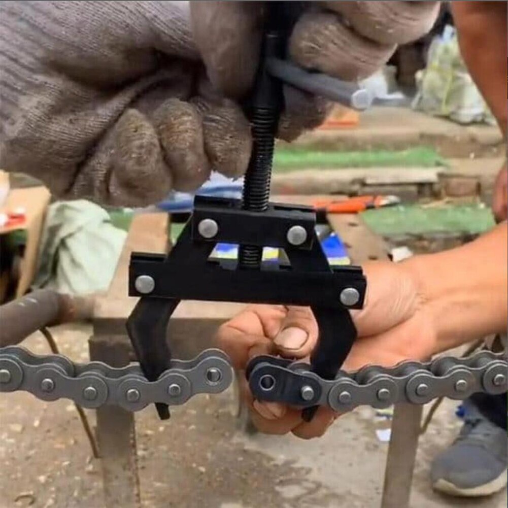 Universal bærbart kædeforbindelsesværktøj rullekæde tilslutning aftrækkerholder breaker cutter værktøjer