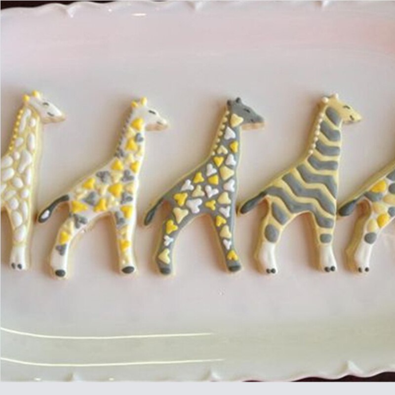 KENIAO Giraffe Cookie Cutter voor Kinderen Verjaardagsfeestje Snijders-9x14.1 cm-Biscuit/Fondant/Brood cutter-Rvs