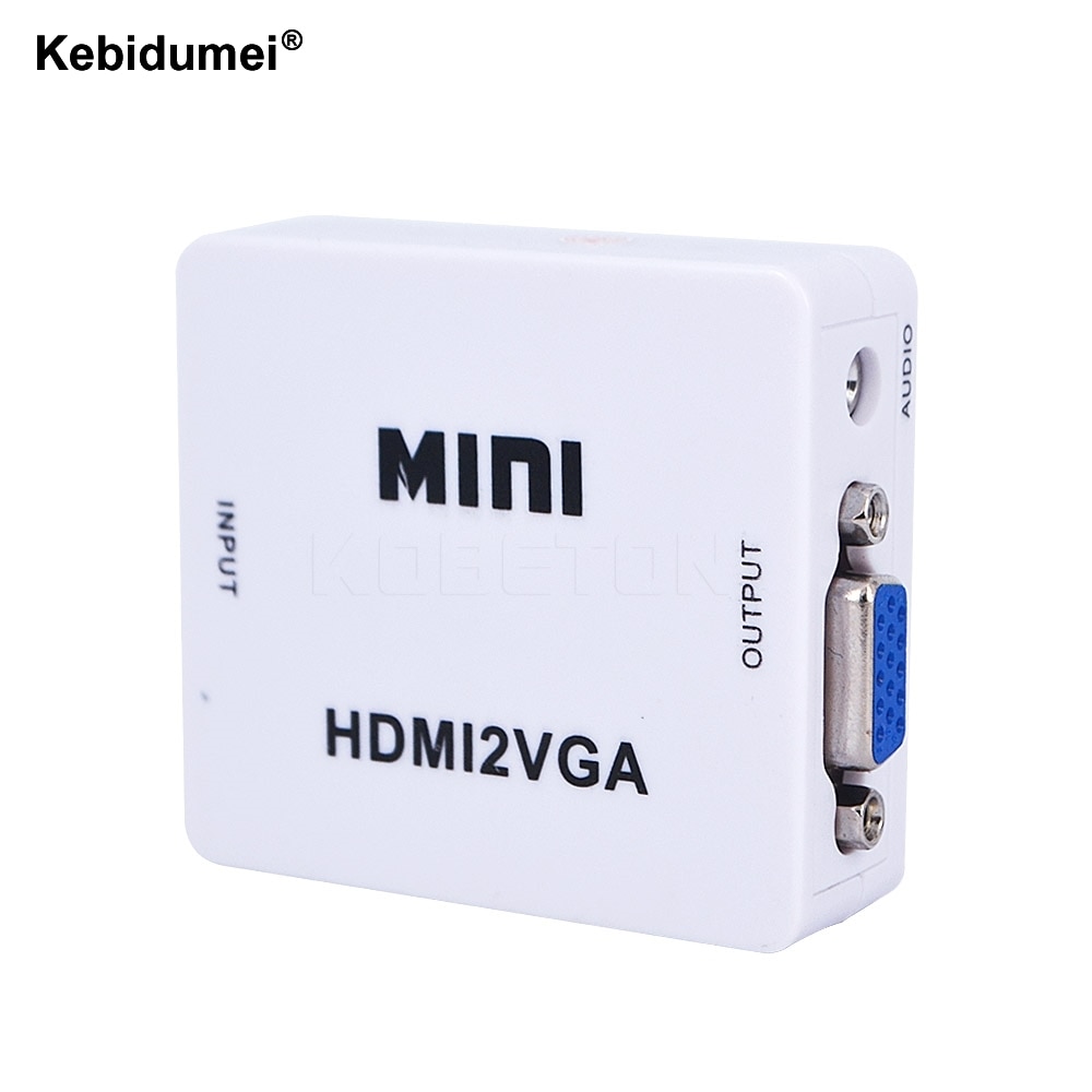 Kebidumei Mini 1080 P Hdmi Naar Vga Adapter Converter Connector Met Audio Voor Pc Laptop Voor Hdtv Projector