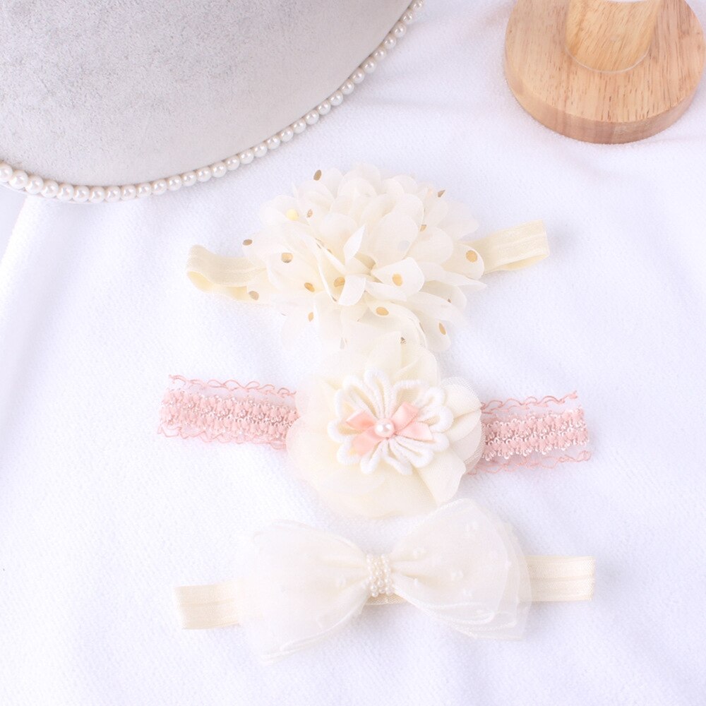 Baby Hoofddeksels Baby Meisjes Baby Peuter Bloem Boog Hoofdband Haarband Accessoires: B