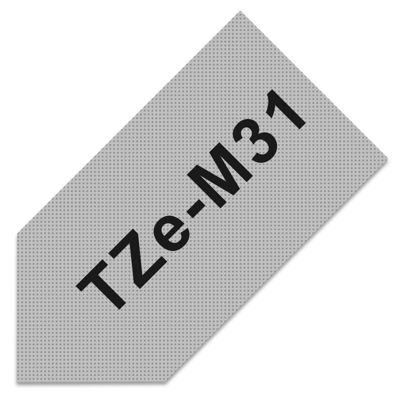 TZe-231 Label Tapes for Brother P-touch 12mm Tape 1PCS TZe 231 Black on White tze Tape Compatible for Brother PTH100 PTD210: black on matte clear