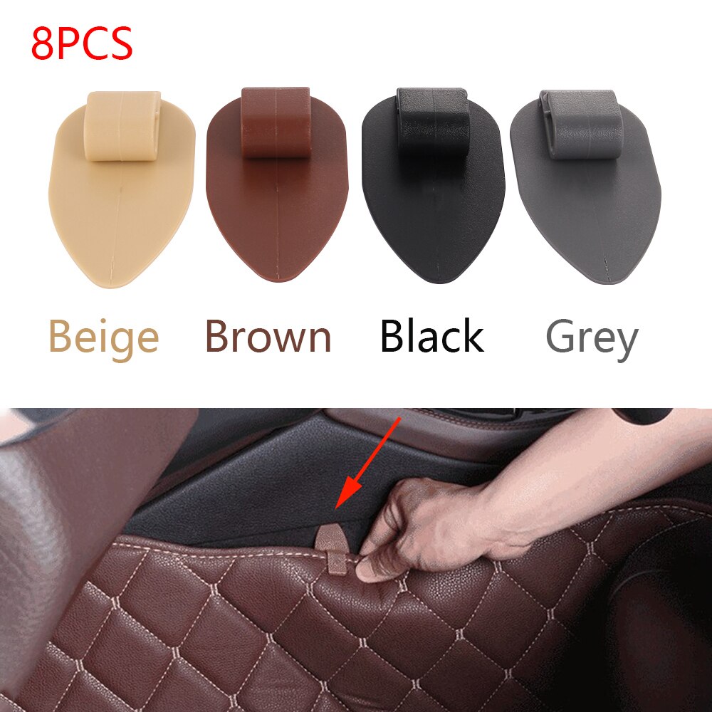 8pz clip antiscivolo auto tappeti di fissaggio manopole morsetti supporti tappetini auto tutto'ingrosso